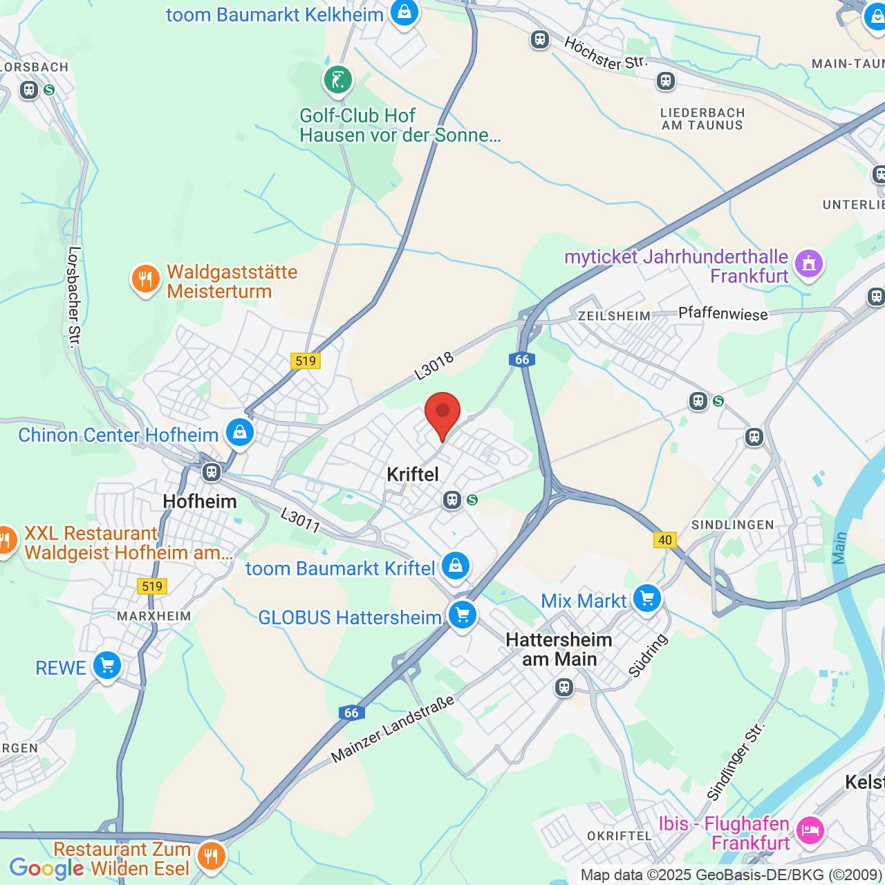 Mapa estático da localização